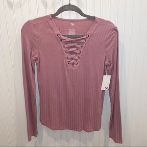 SO (Kohl’s) Ribbed Long Sleeve